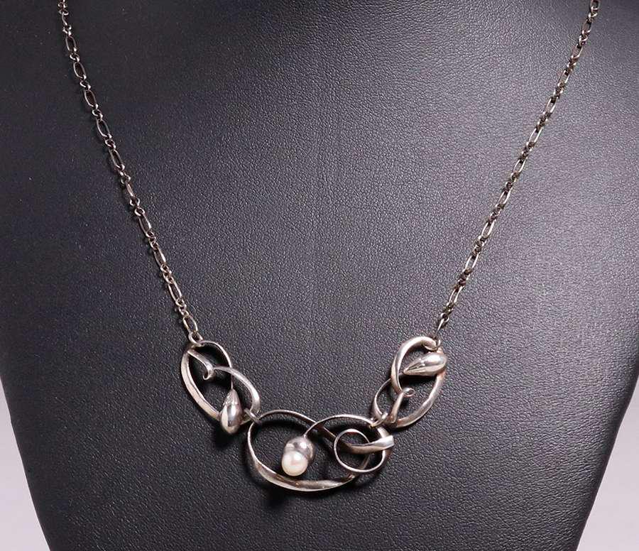 Charles Horner Sterling Silver & Pearl Necklace c1905 (1 of 2)