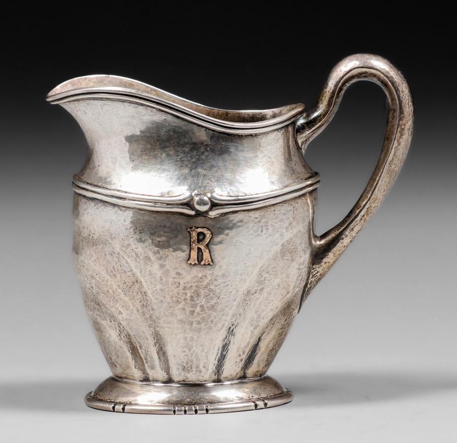 Ludwig  Huemer Hand-Hammered Sterling Silver Pitcher c1920s (1 of 6)