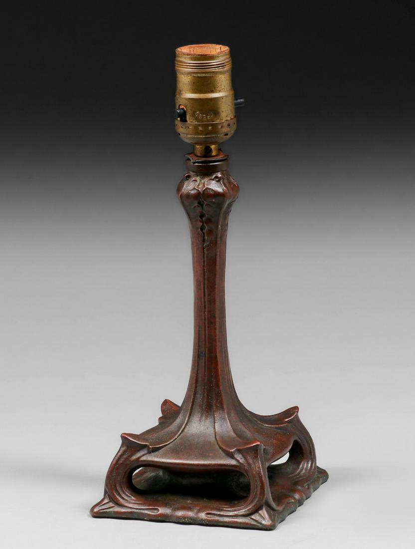 Handel Bronze Art Nouveau Boudoir Lamp Base c1910 (1 of 5)