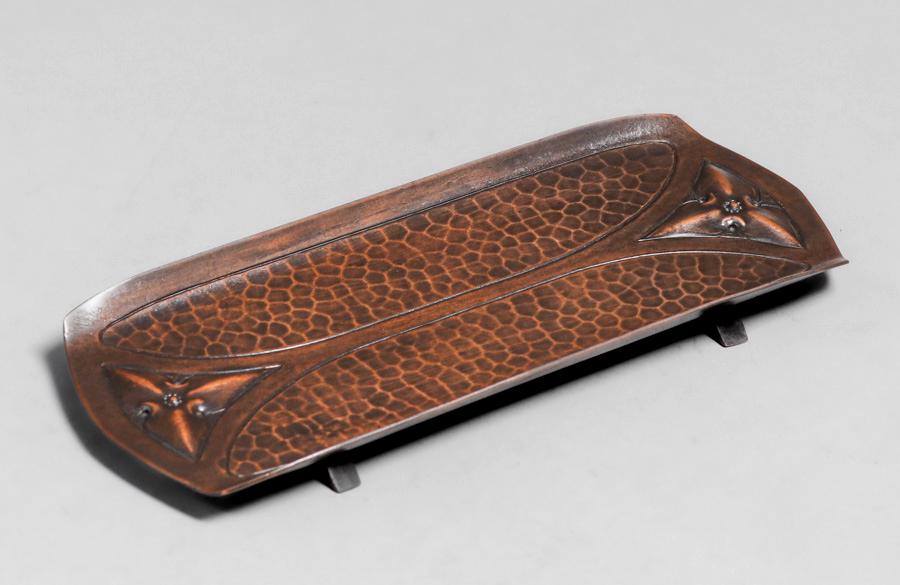 Roycroft Hammered Copper Pen Tray c1920s (1 of 4)
