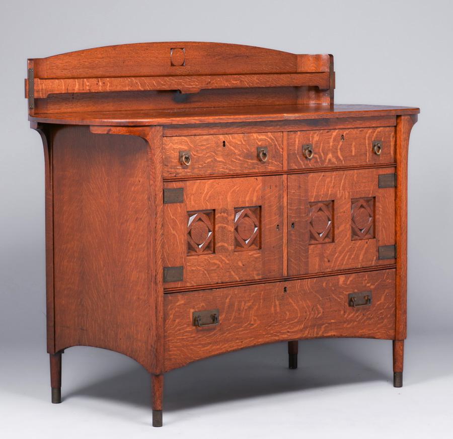Grand Rapids Two-Door Sideboard c1901 (1 of 4)