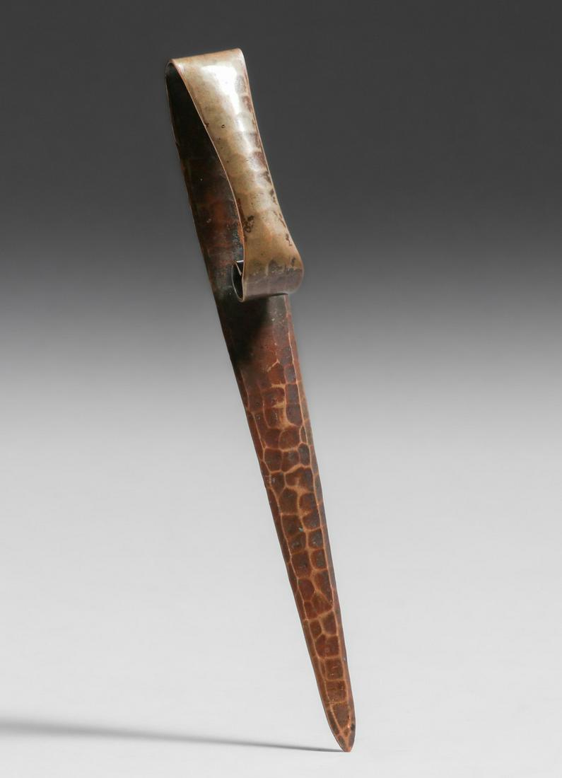 Roycroft Hammered Copper Letter Opener c1920s (1 of 4)