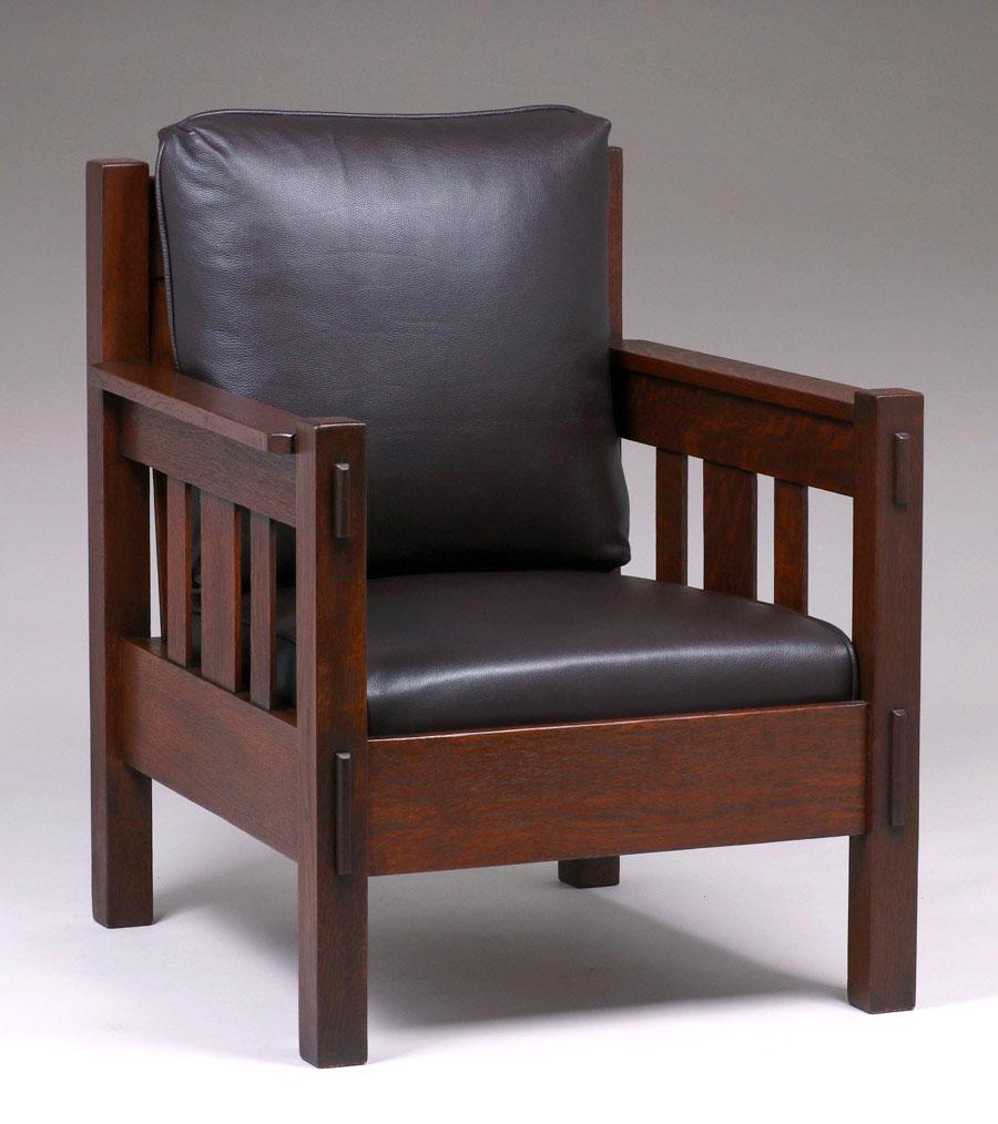 Stickley Brothers Slatted Armchair c1910 (1 of 4)