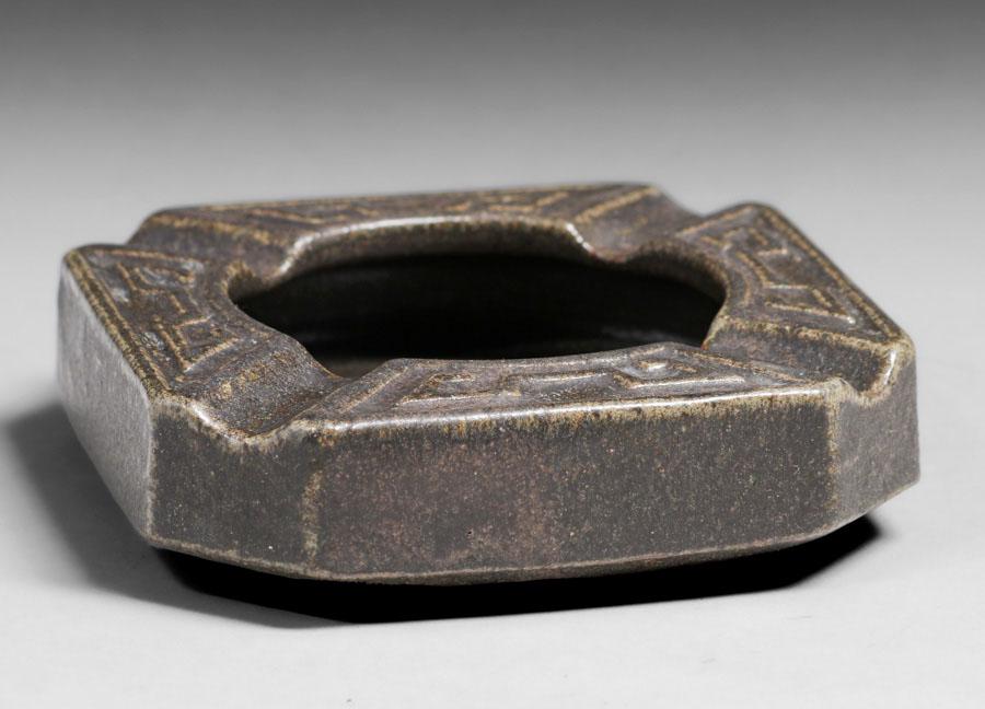 Fulper Pottery Square Ashtray c1910 (1 of 5)