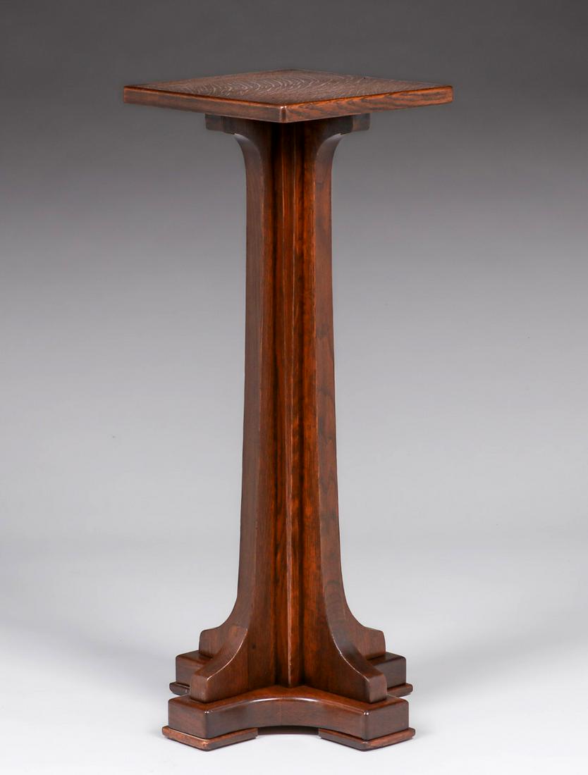 Tall Limbert Square Pedestal c1905 (1 of 5)