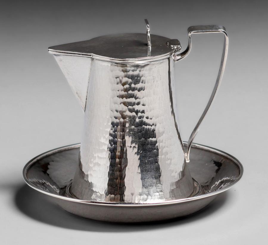 Lebolt - Chicago Hand Hammered Sterling Silver Creamer c1920s (1 of 13)