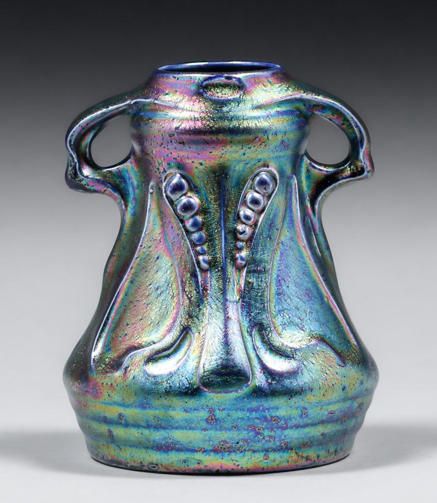 Heliosine - Austrian Art Nouveau Vase c1900s (1 of 5)