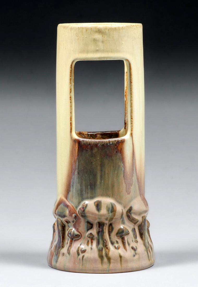 Fulper Pottery Ikebana Cutout Mushroom Vase c1910 (1 of 4)