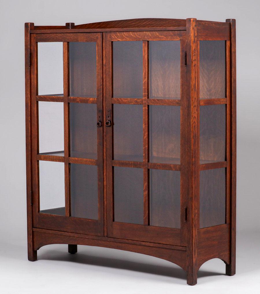L&JG Stickley #728 Two-Door China Cabinet c1910s (1 of 4)