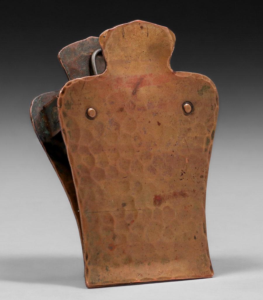 Gustav Stickley Hammered Copper Paper Clip c1905 (1 of 4)