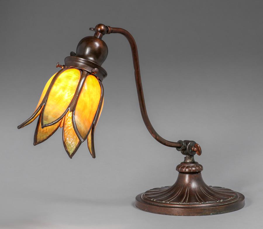 Handel Tulip Desk Lamp c1910 (1 of 8)