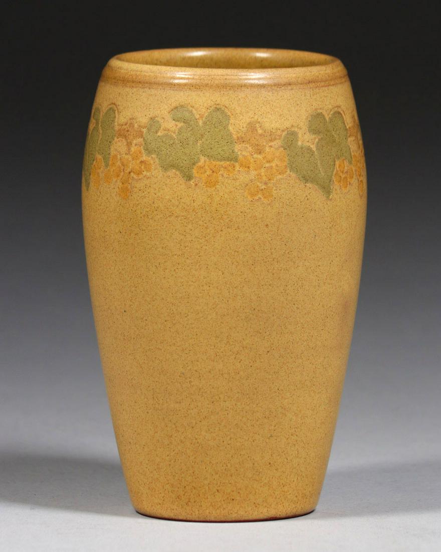 Marblehead Pottery Grapevine Decorated Vase c1910 (1 of 4)