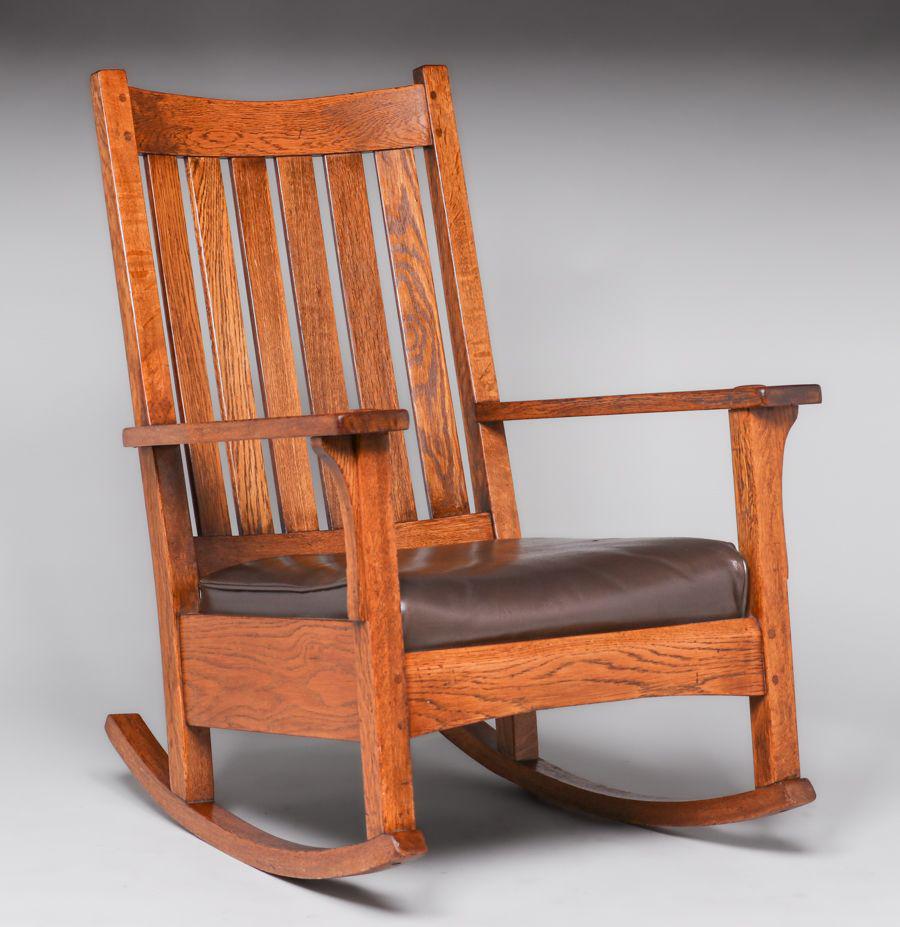 L&JG Stickley #437 Rocker c1910 (1 of 4)