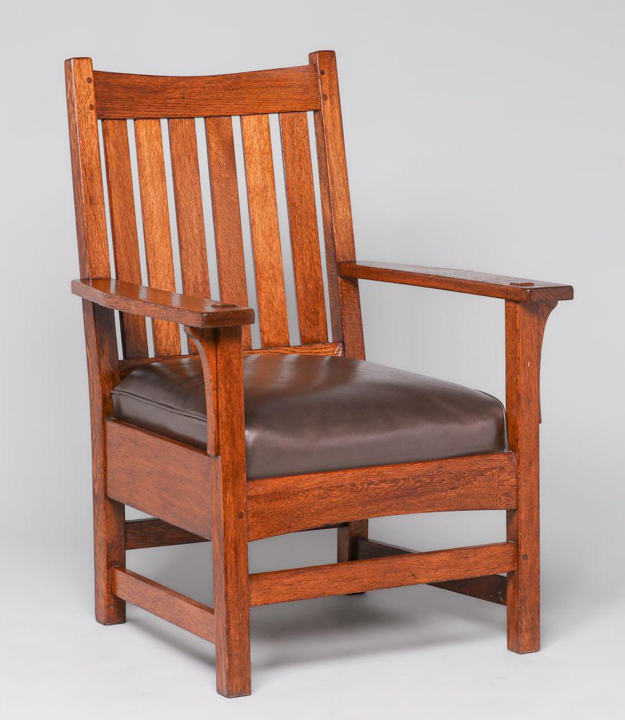 L&JG Stickley #436 Armchair c1910 (1 of 3)
