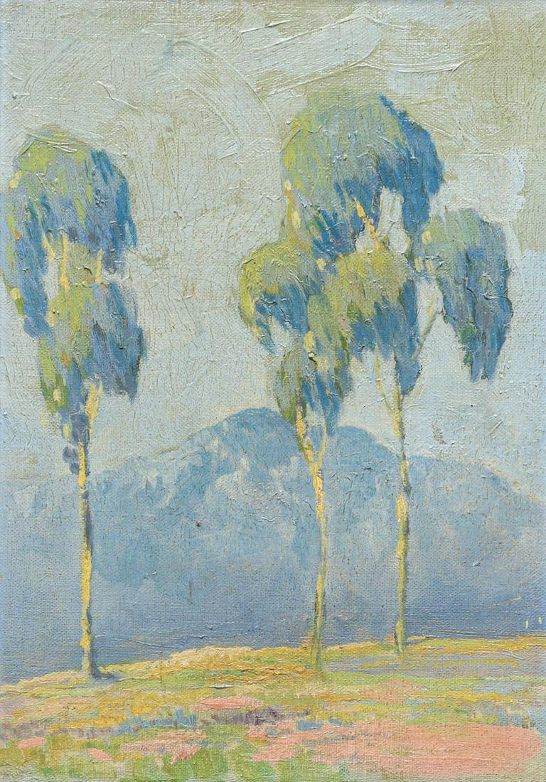 Old California Painting Eucalyptus Trees c1910s (1 of 9)