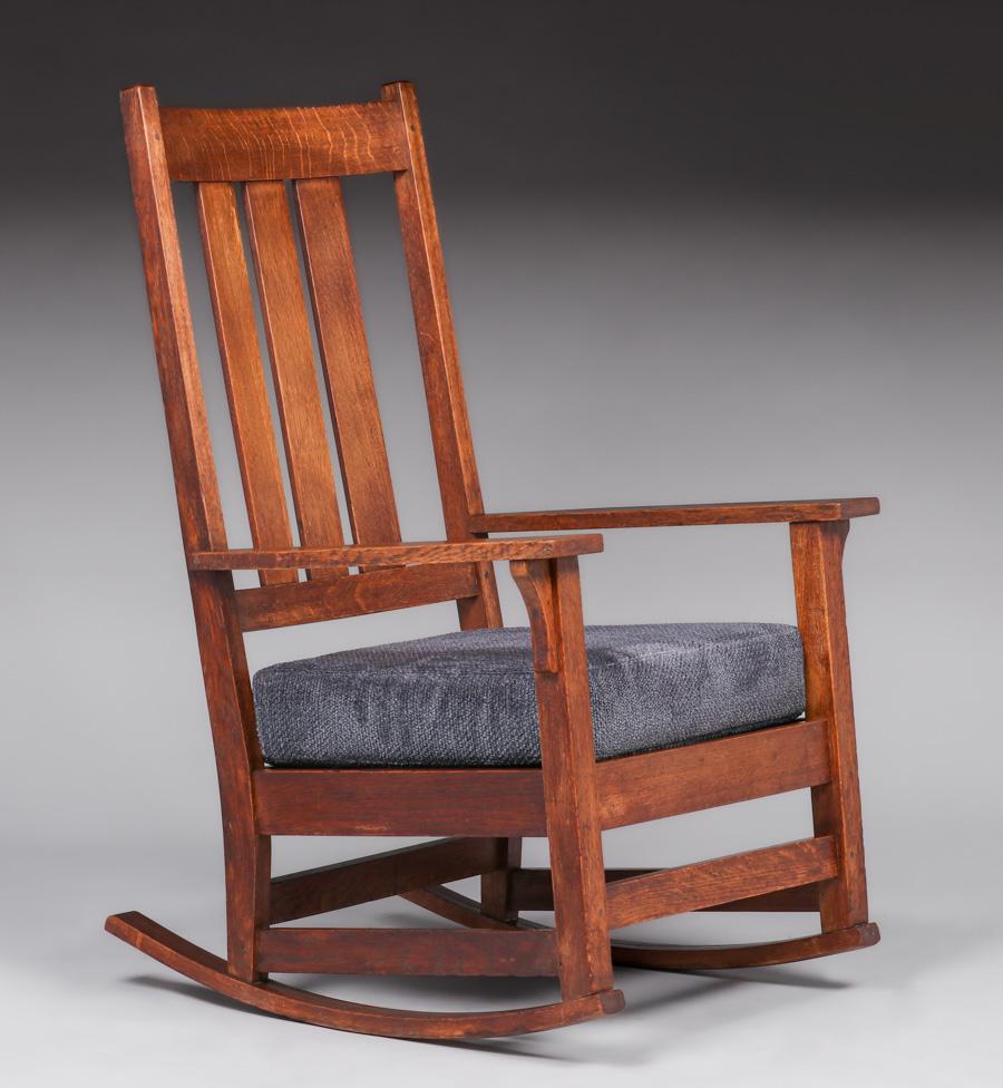 Gustav Stickley #365 Rocker c1910 (1 of 3)