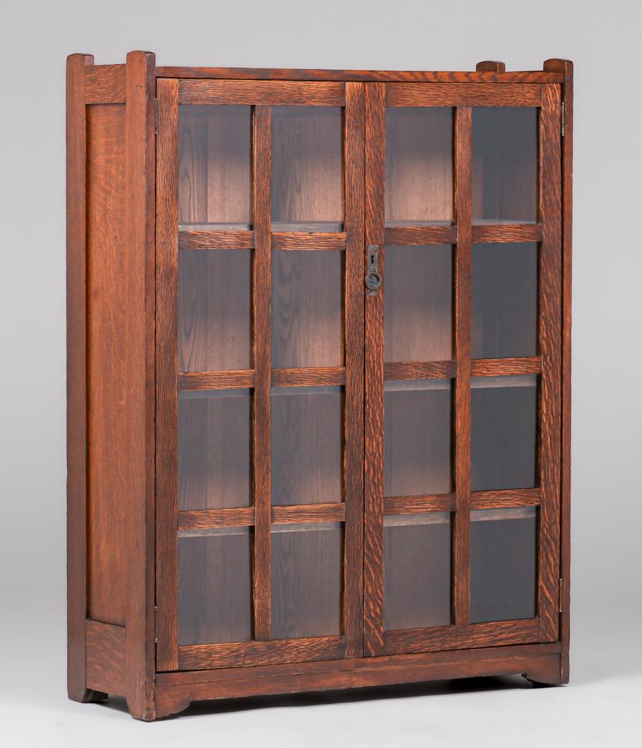 Stickley Brothers Two-Door Bookcase c1910 (1 of 4)