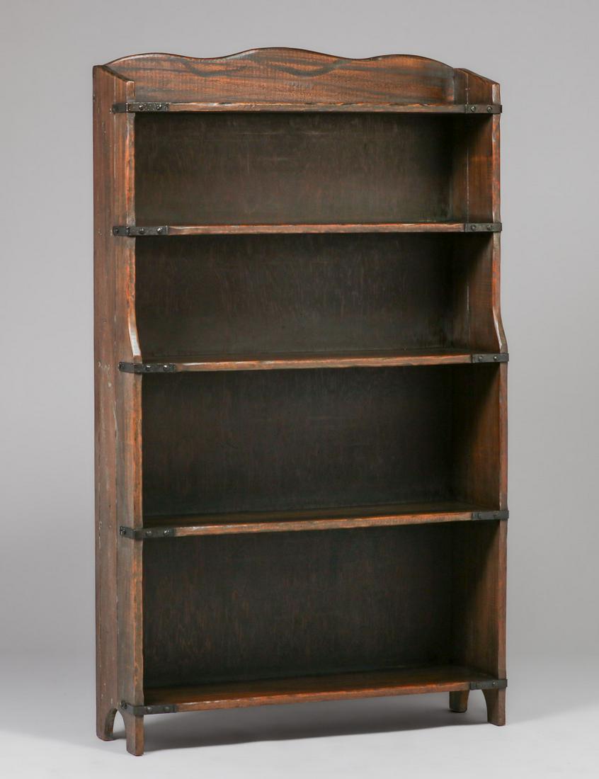 Imperial Furniture Co - Los Angeles Monterey-Style Open Bookshelf c1930s (1 of 4)