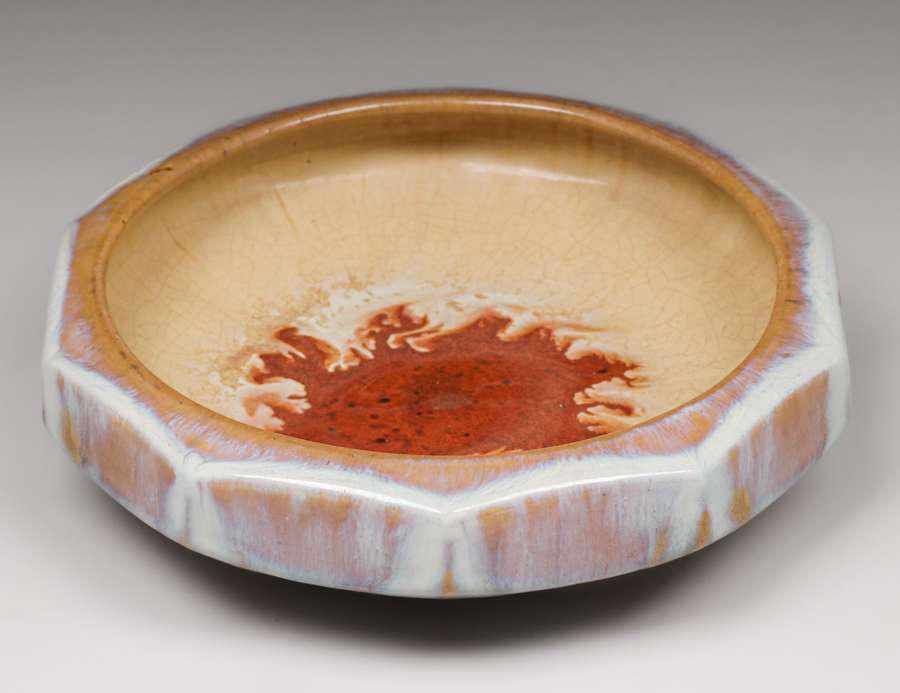 Fulper Pottery Ten-Sided Fruit Bowl c1910s (1 of 5)