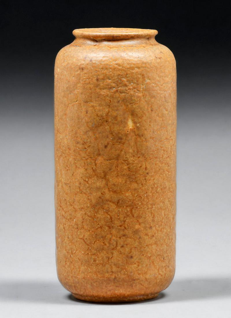 Grueby Pottery Matte Brown Vase c1905 (1 of 4)