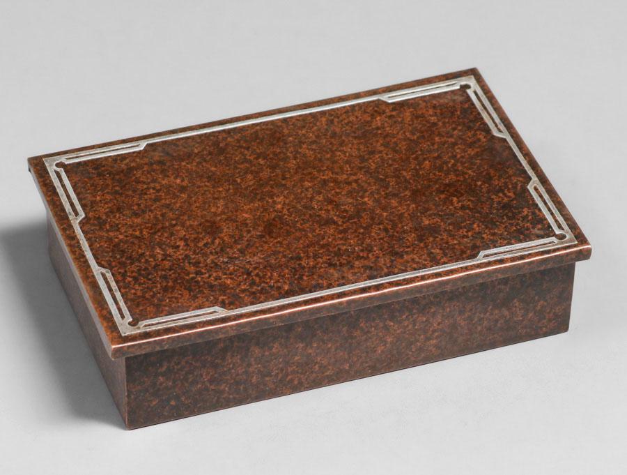 Silvercrest #506 Sterling on Bronze Overlay Box c1920s (1 of 4)