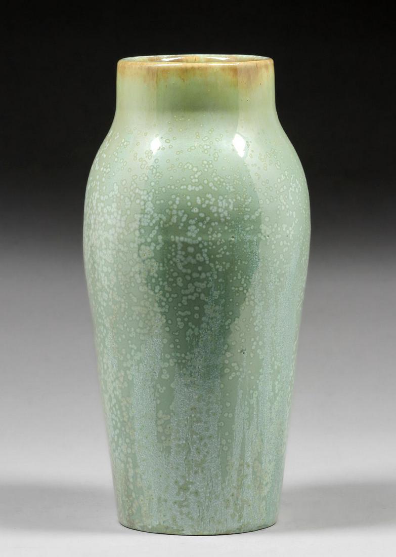 Large Fulper Pottery Cucumber Green Vase c1910s (1 of 4)