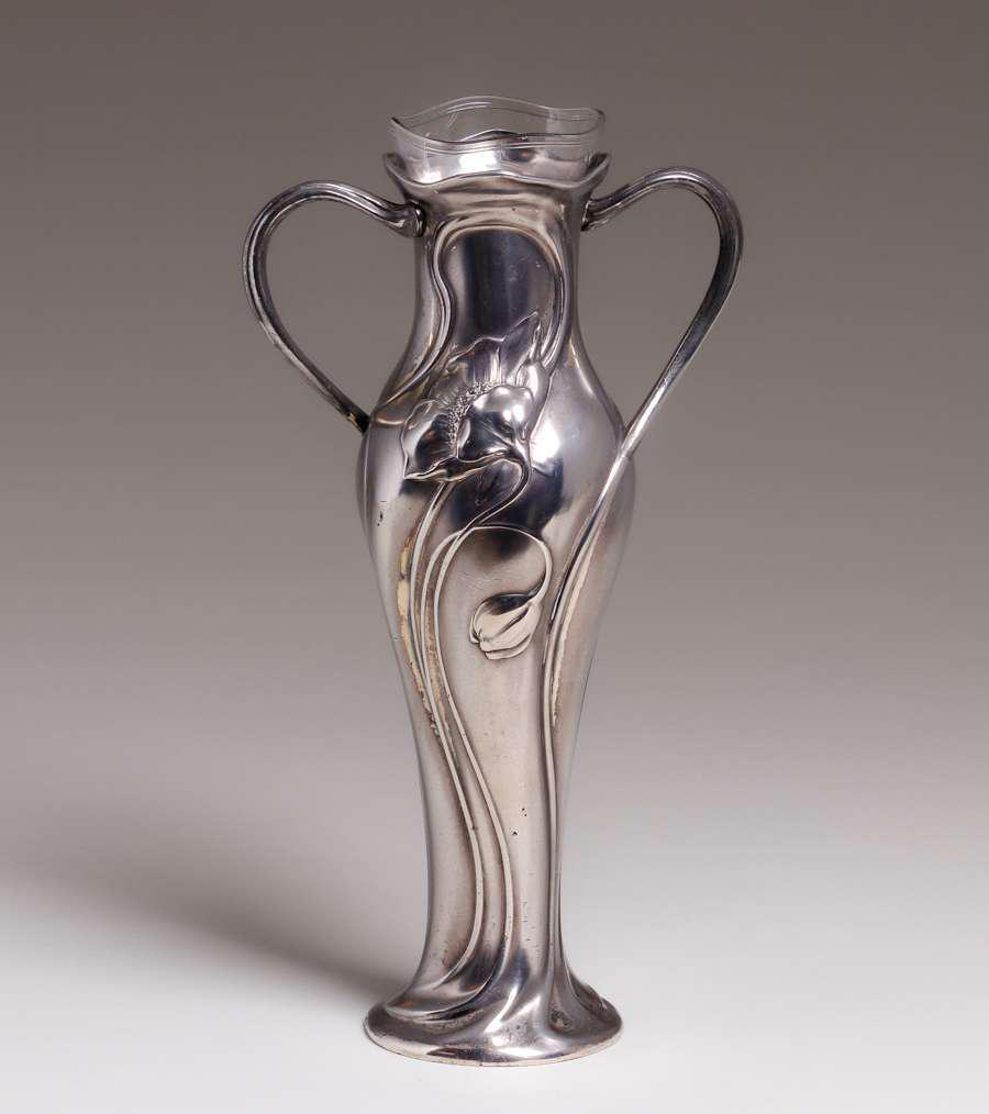 WMF Art Nouveau Silver-Plated Vase c1900 (1 of 4)
