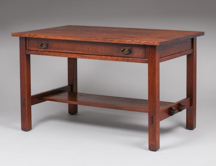 L&JG Stickley One-Drawer Library Table c1910 (1 of 4)