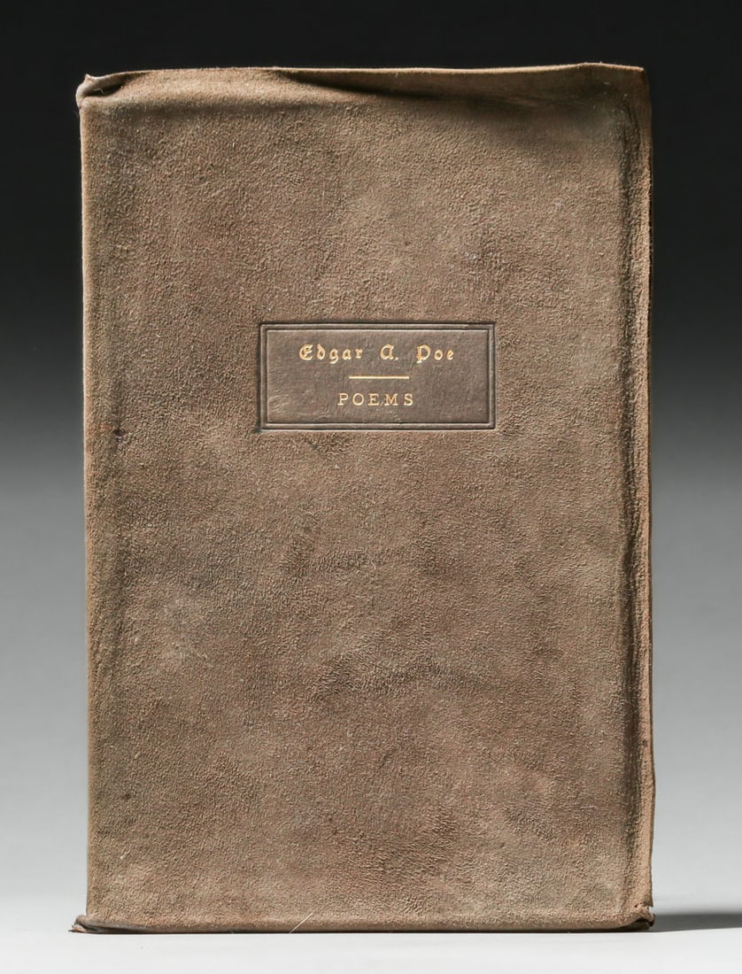 Roycroft Book "Edgar A. Poe Poems" 1901: Roycroft Book "Edgar A. Poe Poems" 1901. Samuel Warner title page. Excellent condition. 9.5"h x 6.25"w. Spend $7500 or more at our two day auction and all of your SHIPPING IS FREE within the lower 48 