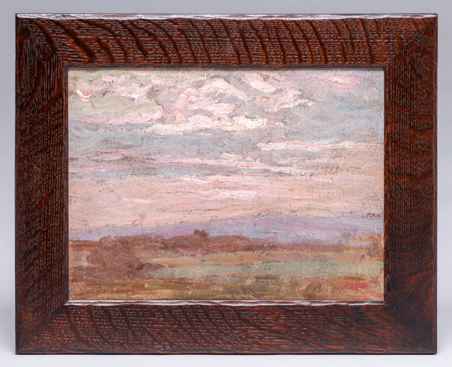 Charles Franklin Chamberlain (1871 – 1947) Impressionist Clouds & Hills c1920s (1 of 4)
