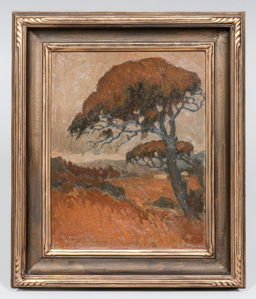 Charles Louis Turner (1867-1919) Painting Monterey Cypress Tree c1910 (1 of 5)