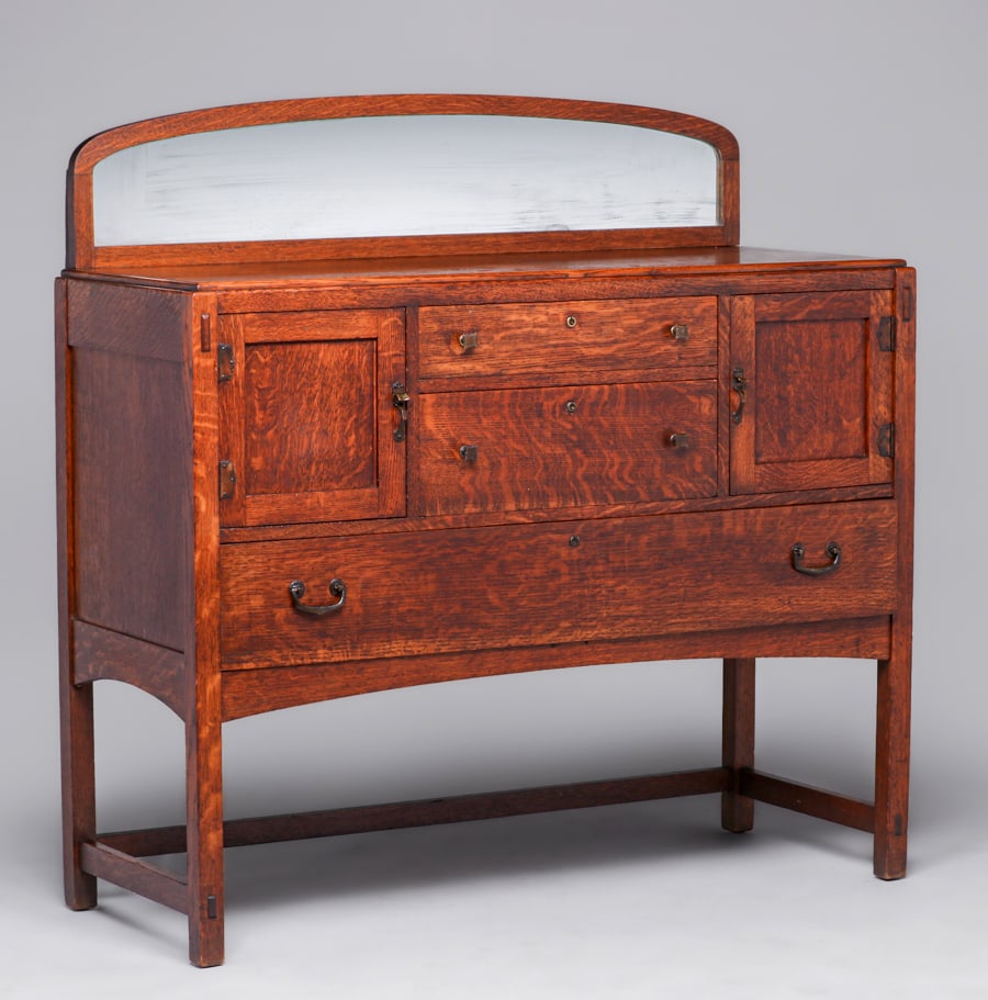 Limbert #1453 1/2 Two-Door Three-Drawer Sideboard c1910 (1 of 5)