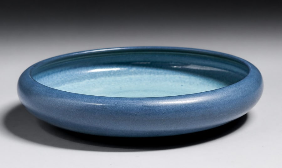 Marblehead Pottery Matte Blue Bowl c1910 (1 of 6)