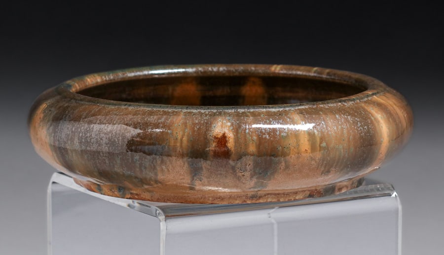 Fulper Pottery Orange Flambe Bowl c1910s (1 of 5)