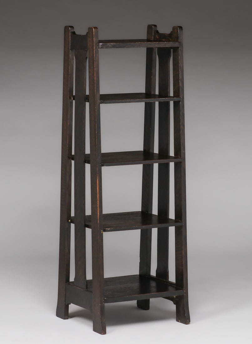 Stickley Brothers Slatted Magazine Stand c1910 (1 of 5)