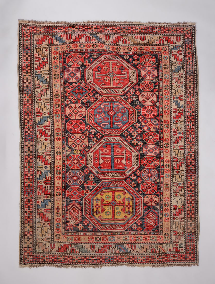 Caucasian Kazak Handmade Rug c1900s (1 of 5)