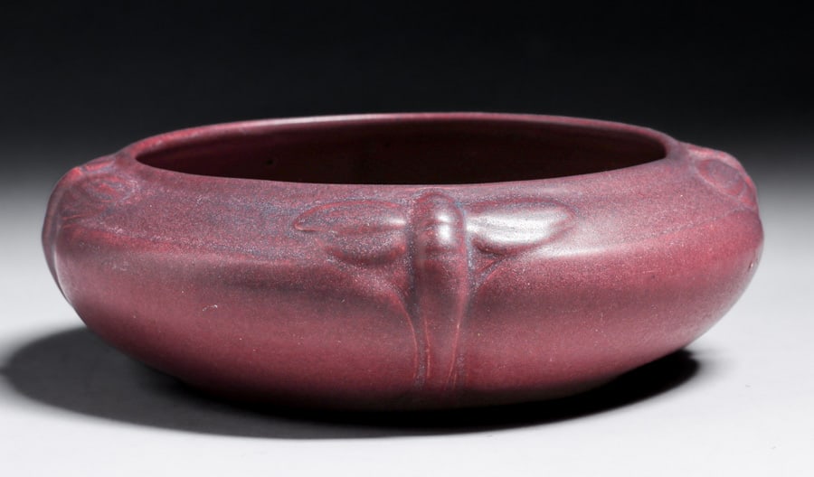 Van Briggle Dragonfly Bowl c1919 (1 of 5)