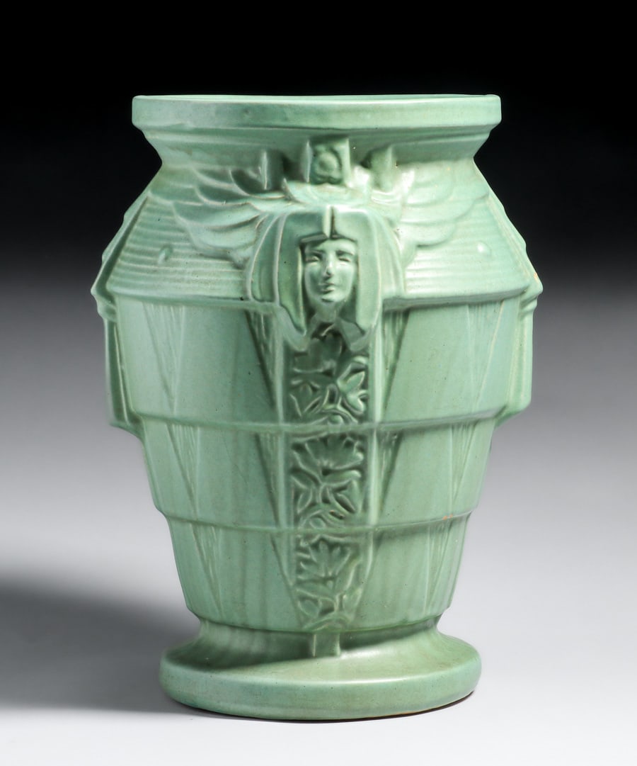 Rare McCoy Sphinx Sand Jar c1920s (1 of 4)