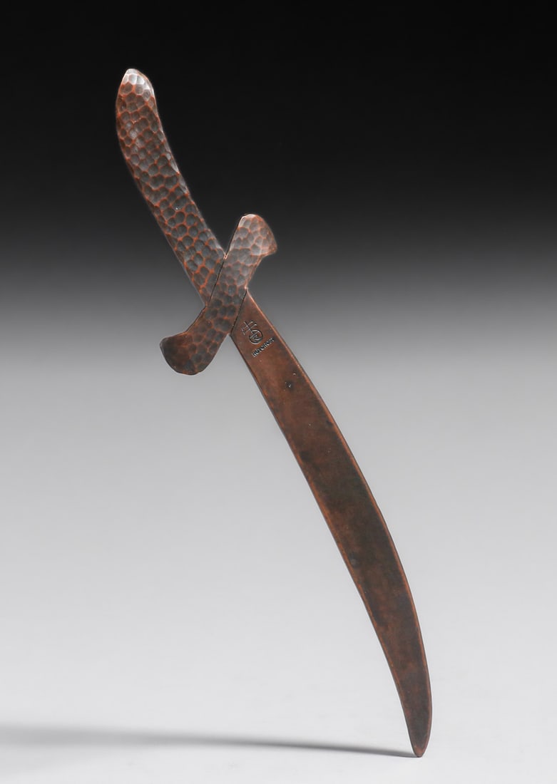 Roycroft Hammered Copper Sword-Shaped Letter Opener c1920s. (1 of 4)