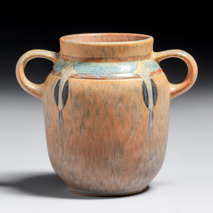 Roseville Pottery Montacello Two-Handled Vase c1930s (1 of 6)