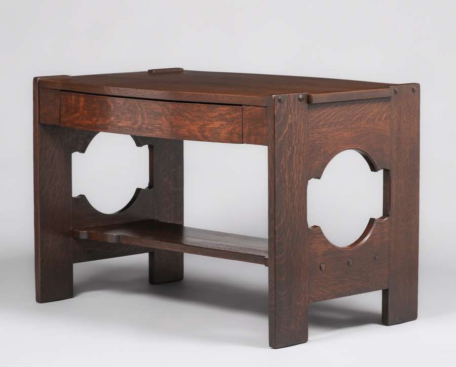 Shop-of-the-Crafters #177 One-Drawer Library Table c1905 (1 of 4)