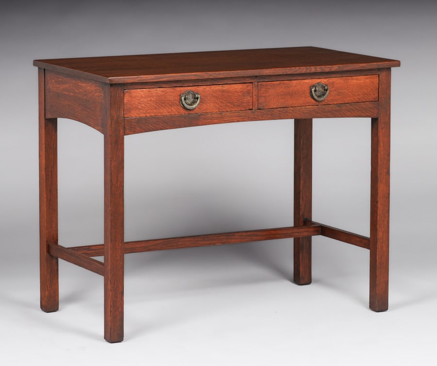 Paine Furniture Co Two-Drawer Table c1910 (1 of 4)