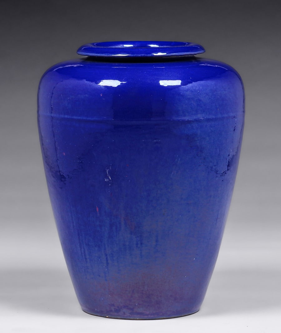 Garden City - Sacramento Cobalt Blue Oil Jar c1930s (1 of 4)