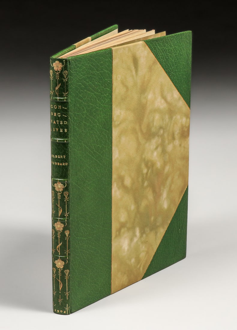 Roycroft 3/4 Levant Book "Concecrated Lives" Elbert Hubbard 1904 (1 of 10)
