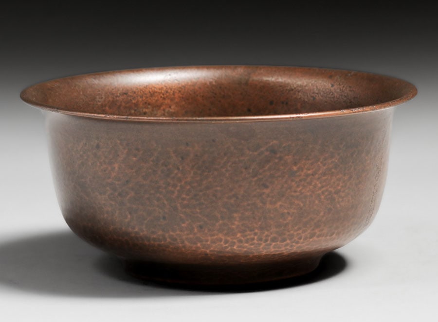 George Christian Gebelein - Boston Hammered Copper Bowl c1910s (1 of 4)