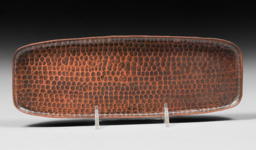 Craftsman Studios - Los Angeles Hammered Copper Pen Tray c1920s (1 of 5)