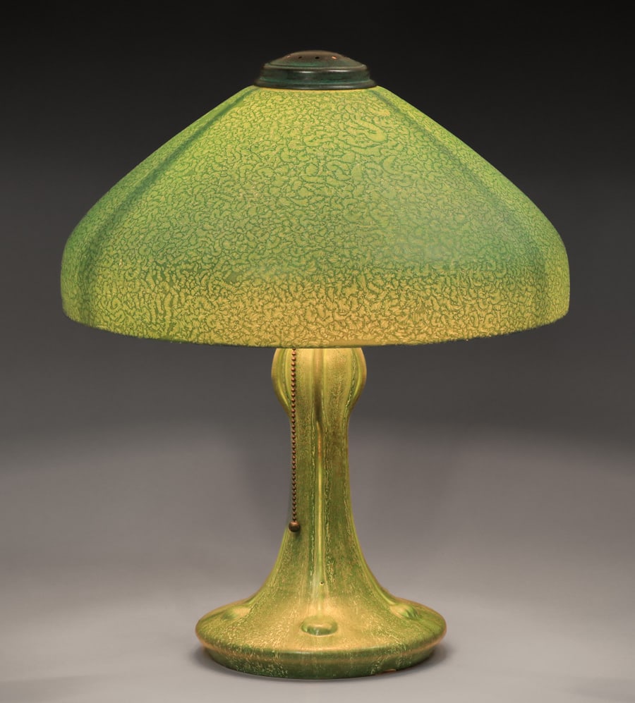 Hampshire Pottery Lamp c1910 (1 of 6)