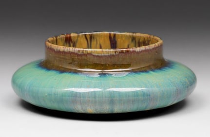 Fulper Pottery Copperdust Flambe Bowl c1910s