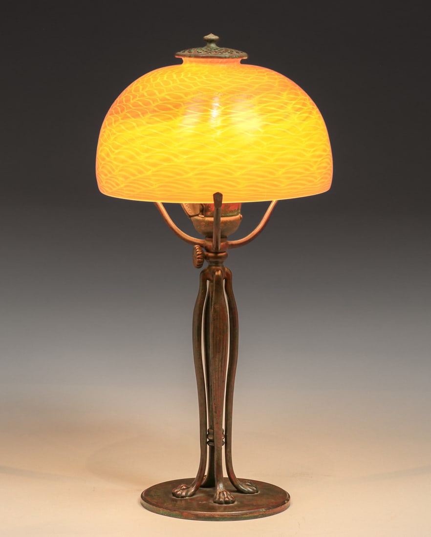 Tiffany Studios Favrile Glass Lamp c1910 (1 of 11)