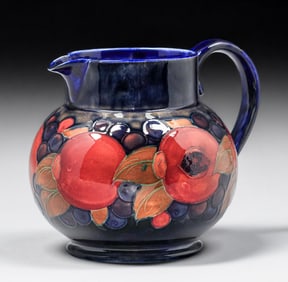 Moorcroft Pottery Pomegranate Pitcher c1920s